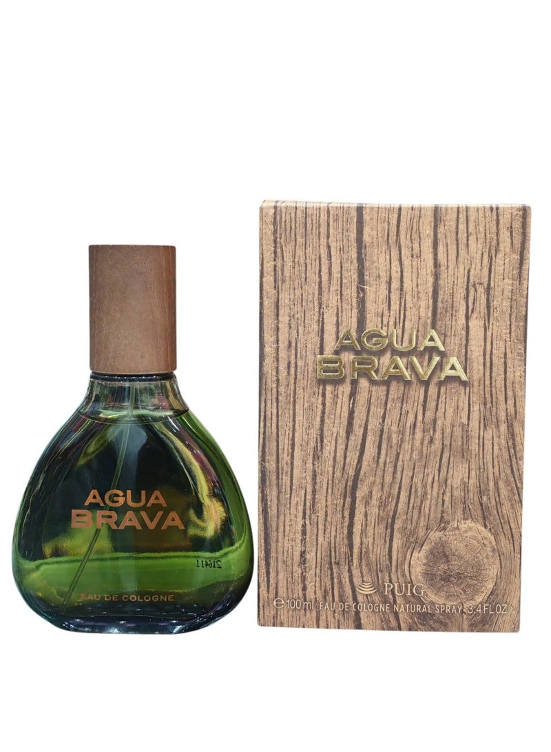 Agua BRAVA Mens Perfume EAU DE COLOGNE NATURAL SPRAY 100 ML - Image 1
